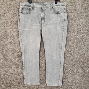 Levi's 514 Straight Fit Jeans Mens W40 L30 Fits 40x29 Gray Denim Pants‎